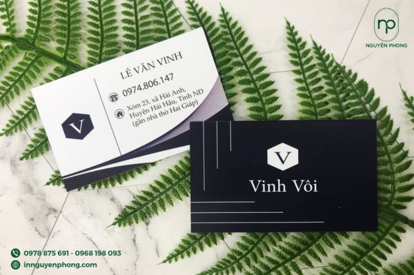 in card visit 2 mặt